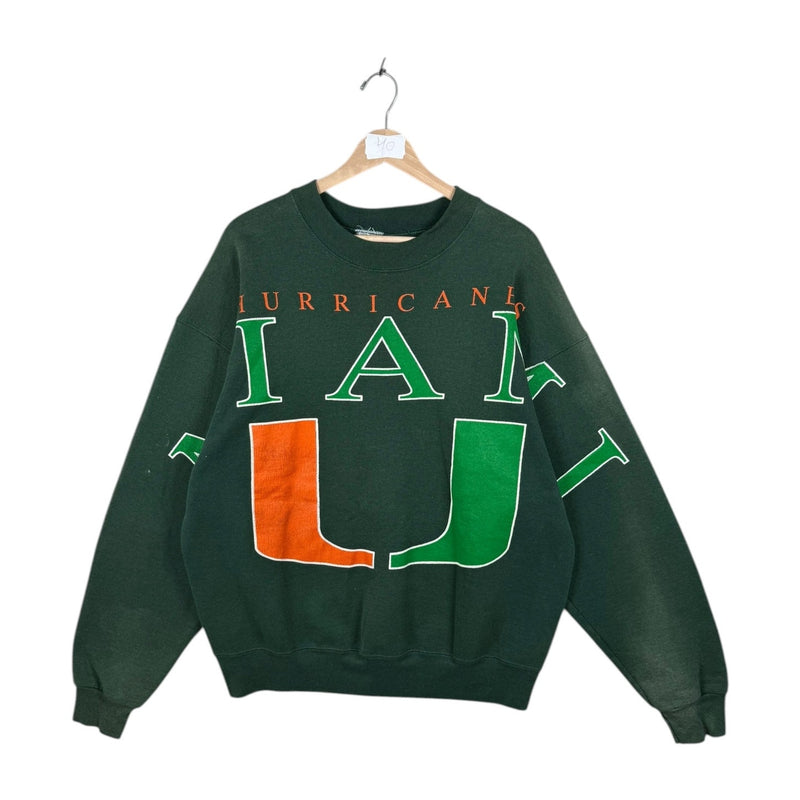 Vintage University of Miami Hurricanes NCAA Crewneck