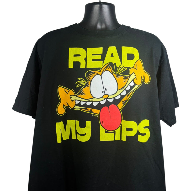 Vintage Garfield "Read My Lips" Cartoon Tee