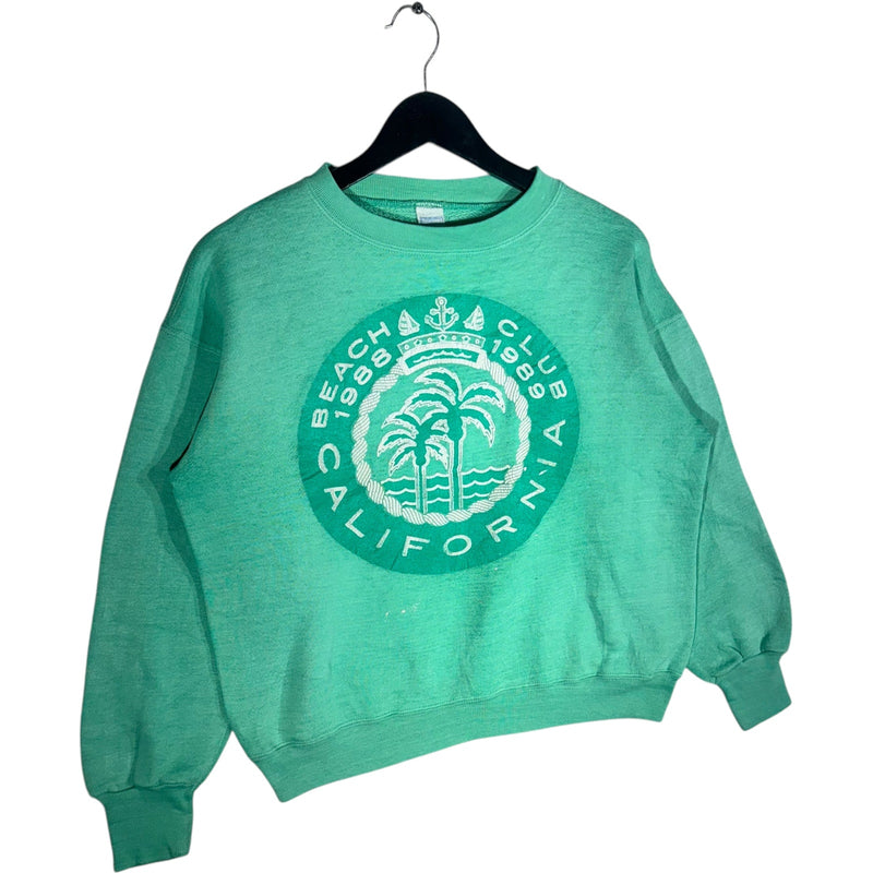 Vintage Women's California Beach Club Nautical Souvenir Crewneck