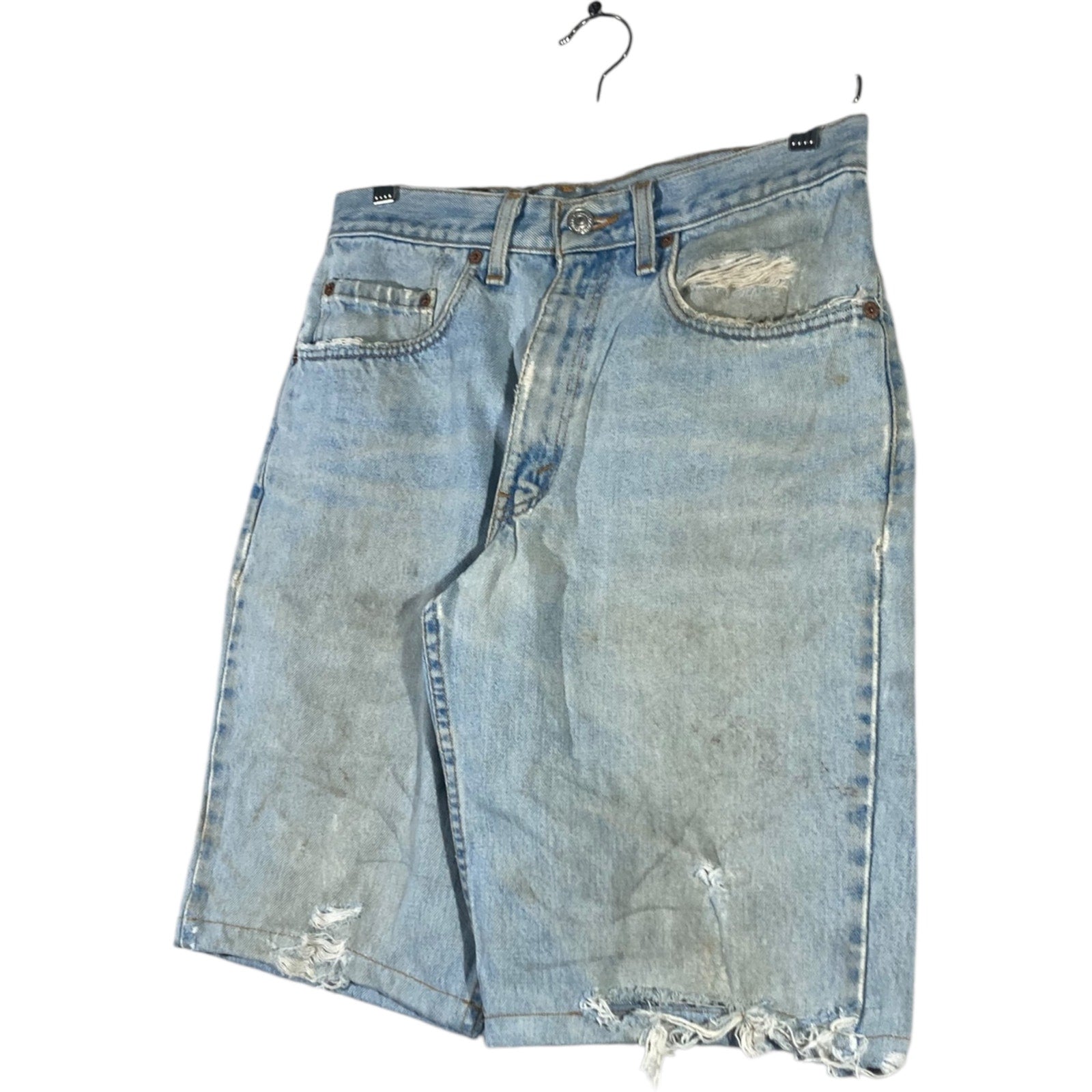 Vintage Levi's 550 Relaxed Fit Distressed Denim Shorts 31