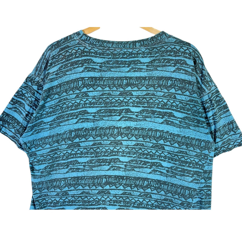 Vintage Abstract All Over Print Surf Tee