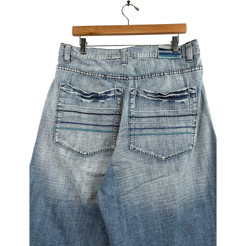 Vintage Side Drawstring Denim Shorts