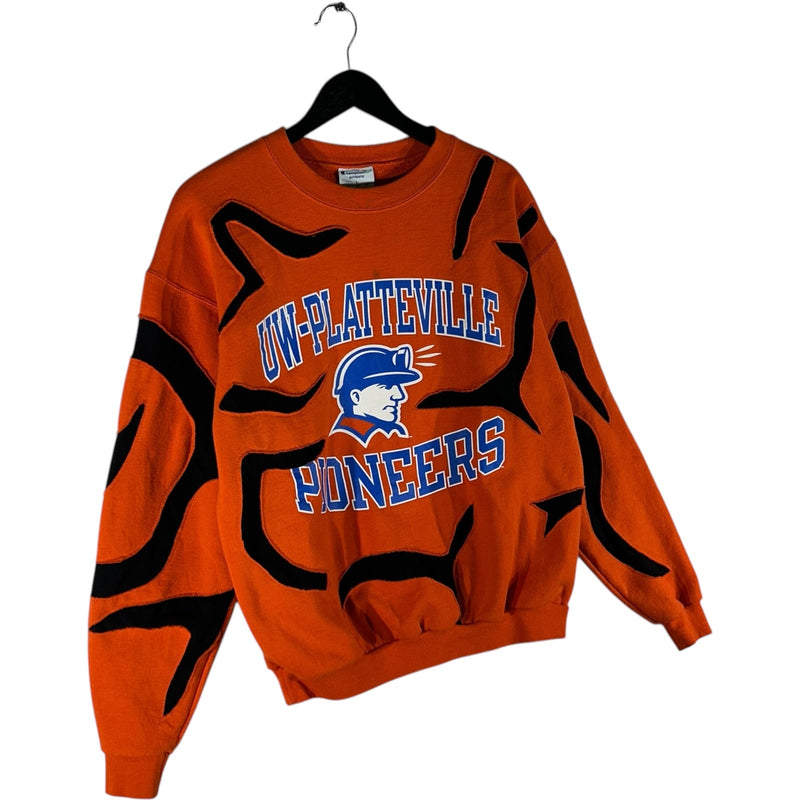 Vintage Champion UW-Platteville Pioneers Cut & Sew Crewneck