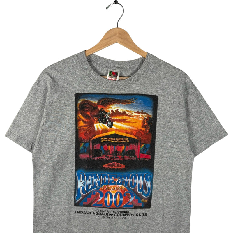 Vintage Harley Rendezvous Classic Biker Tee 2002