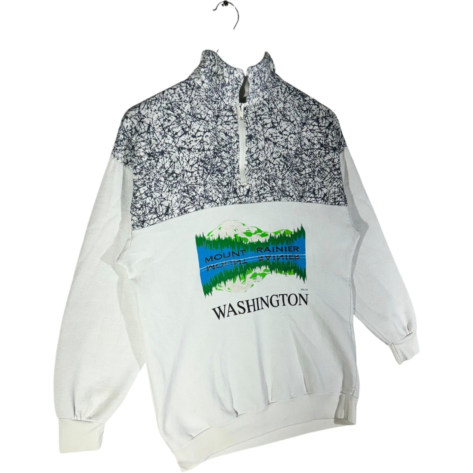 Vintage Washington Mount Rainier 1/4 Zip Souvenir Sweatshirt