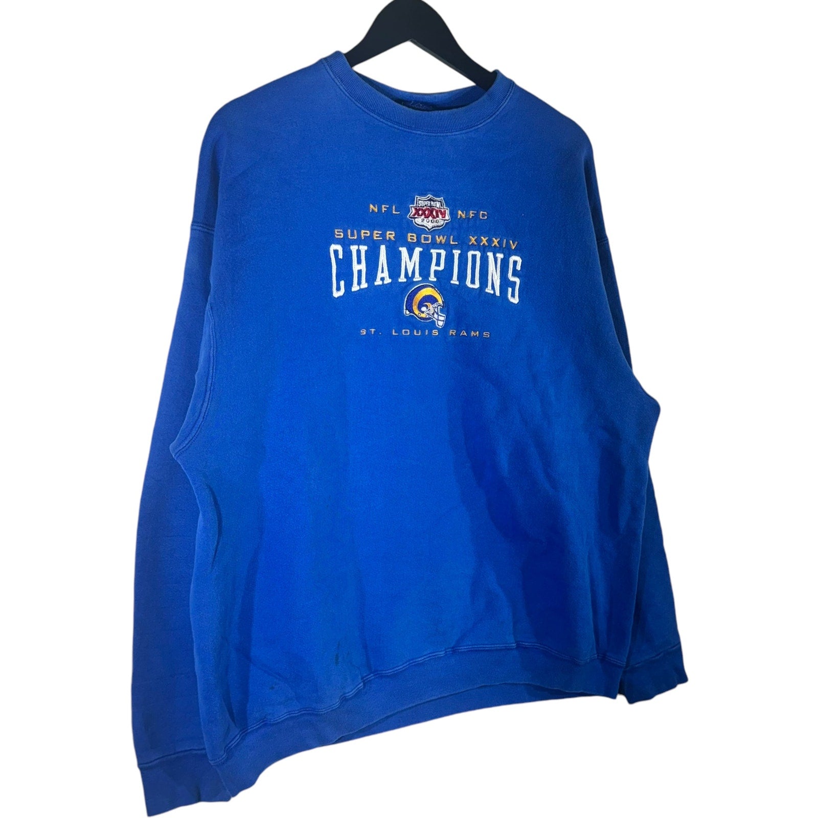 Vintage St. Louis Rams Super Bowl XXXIV Champions Pro Player Crewneck