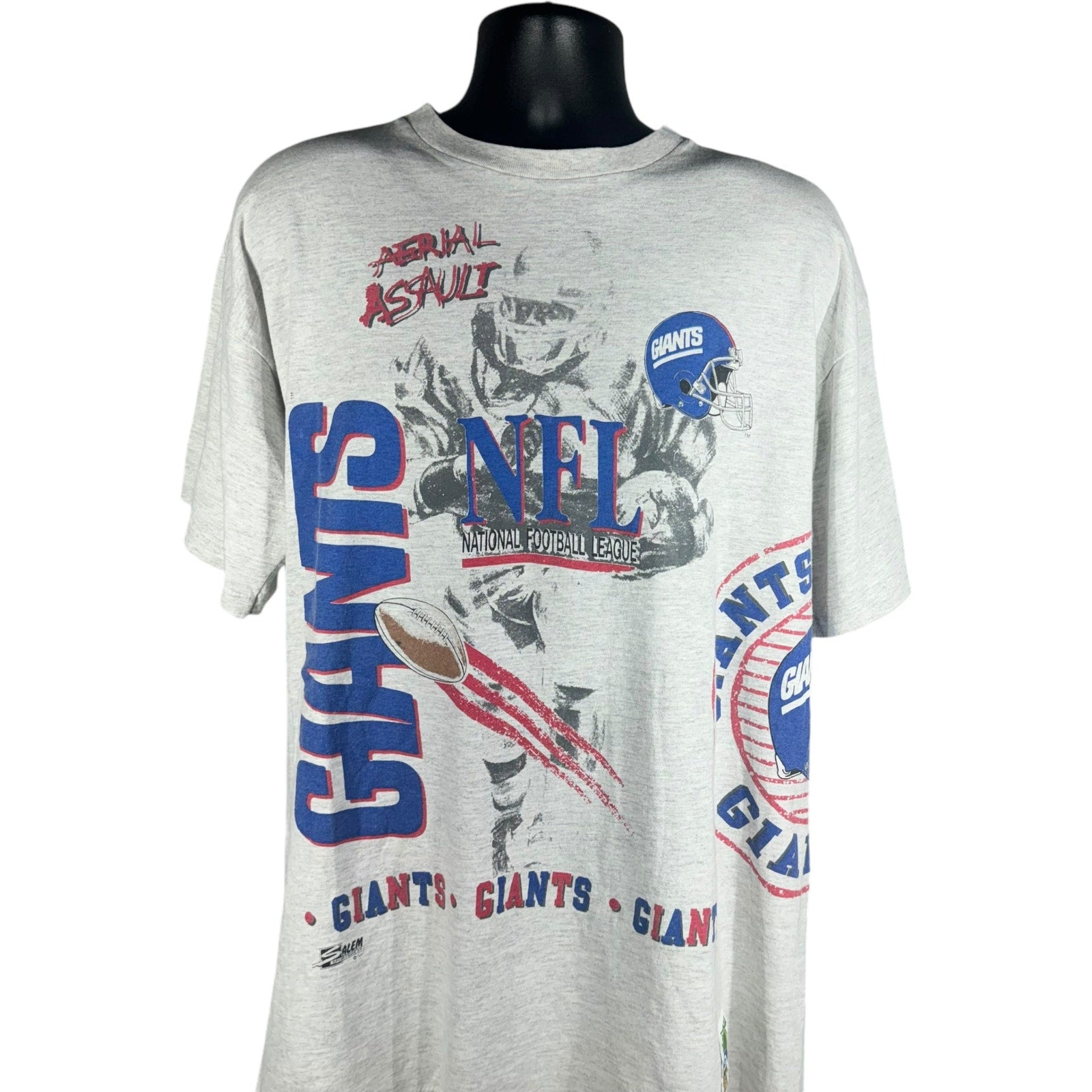 Vintage New York Giants AOP Logo Tee 90s