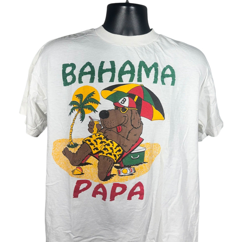 Vintage Beach Dog "Bahama Papa" Souvenir Tee