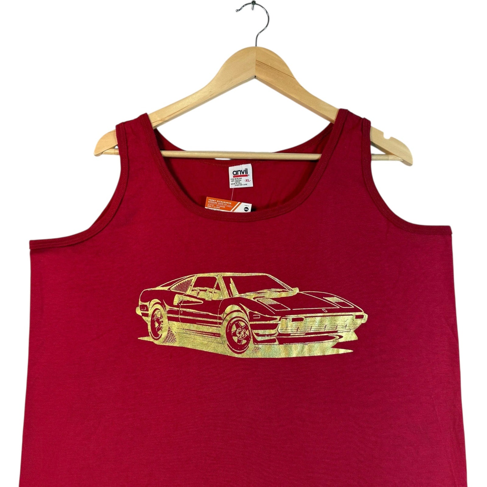 Vintage Ferrari 308/328 Illustration Tank Top 80s