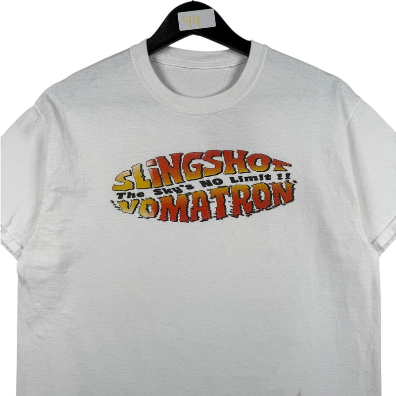 Vintage Slingshot Vomatron Amusement Park Graphic T-Shirt