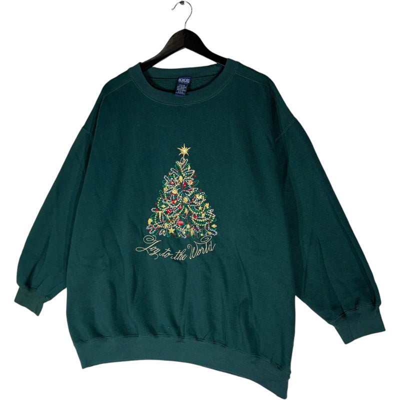 Vintage Christmas Tree "Joy To The World" Crewneck