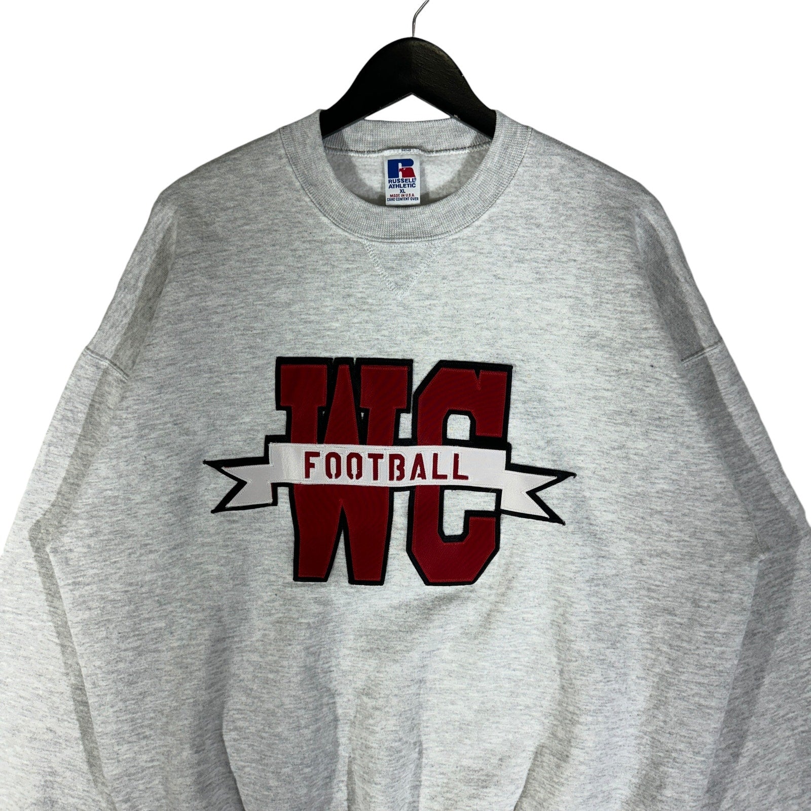 Vintage Russell WC Football Spellout Crewneck