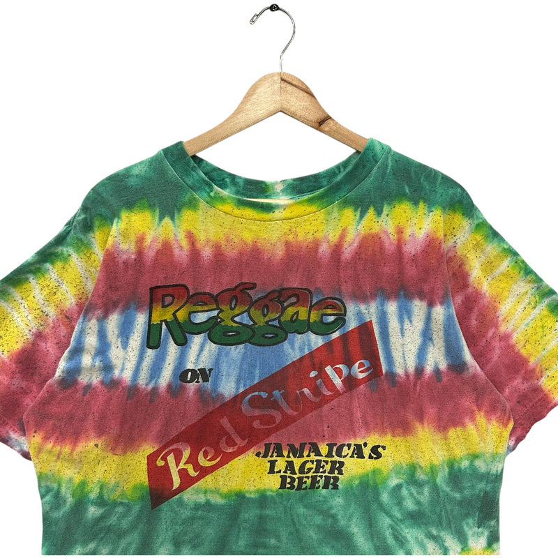 Vintage Reggae On Red Stripe Jamaica's Lager Beer Promo Tee