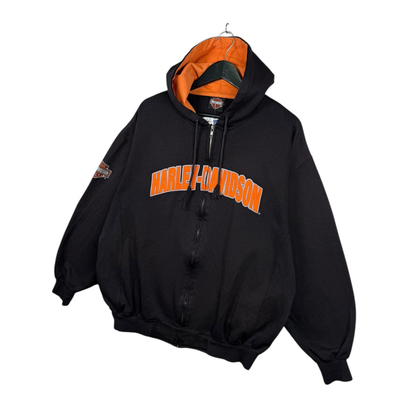 Vintage Harley Davidson Daytona Spell Out Logo Hoodie