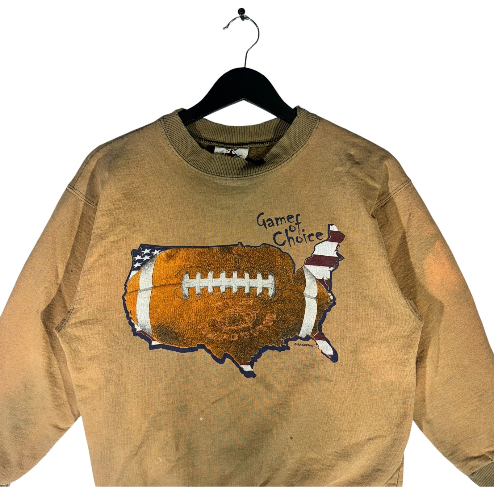 Vintage America's Game Of Choice Football Crewneck