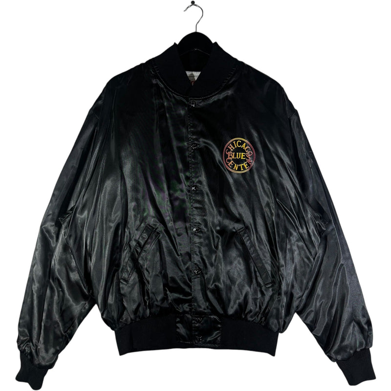 Vintage Kingston Mines Chicago Satin Bomber Jacket