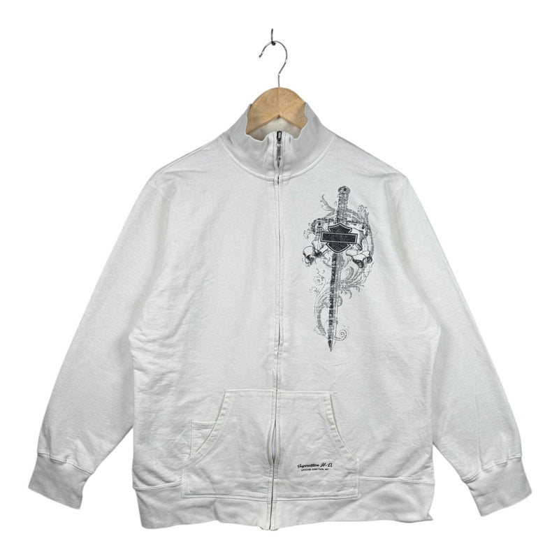 Vintage Harley Davidson Sword & Skull Zip Up Sweatshirt