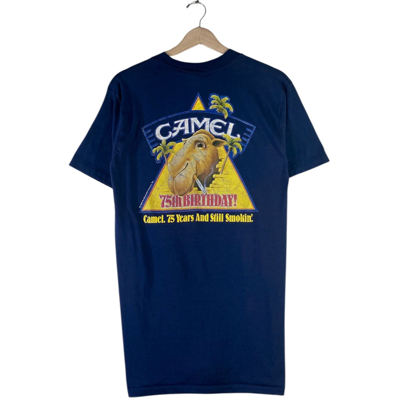 Vintage Camel Smoking 75th Birthday Short Sleeve T-Shirt