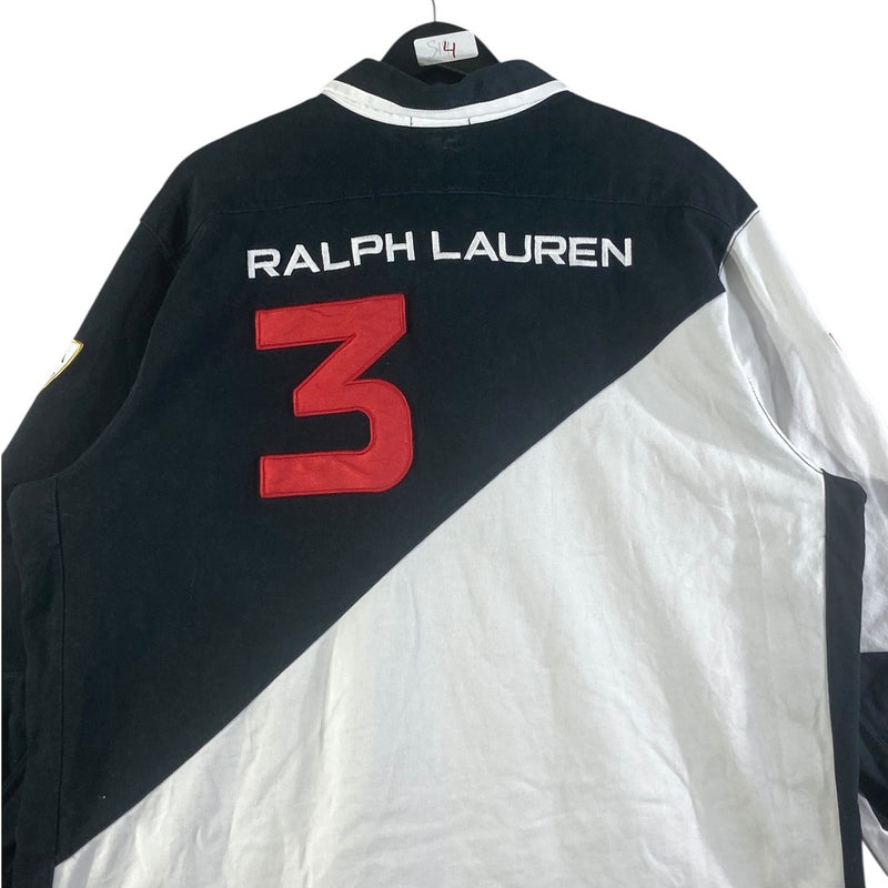 Vintage Polo Ralph Lauren USA Big Pony Rugby Long Sleeve