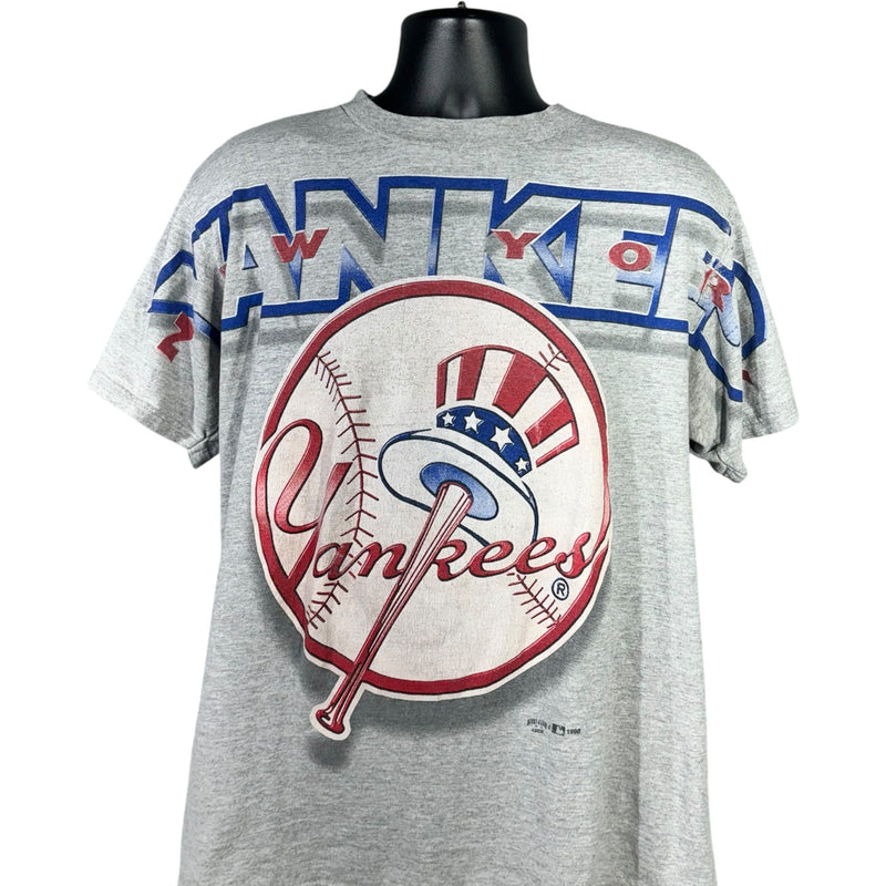 Vintage New York Yankees Logo Spellout MLB Tee