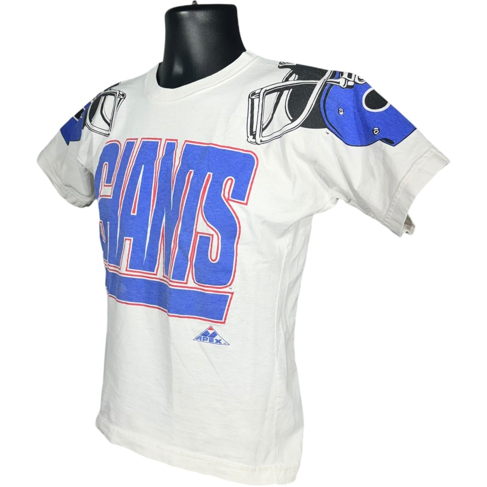 Vintage Apex One New York Giants NFL Spellout Tee 90's