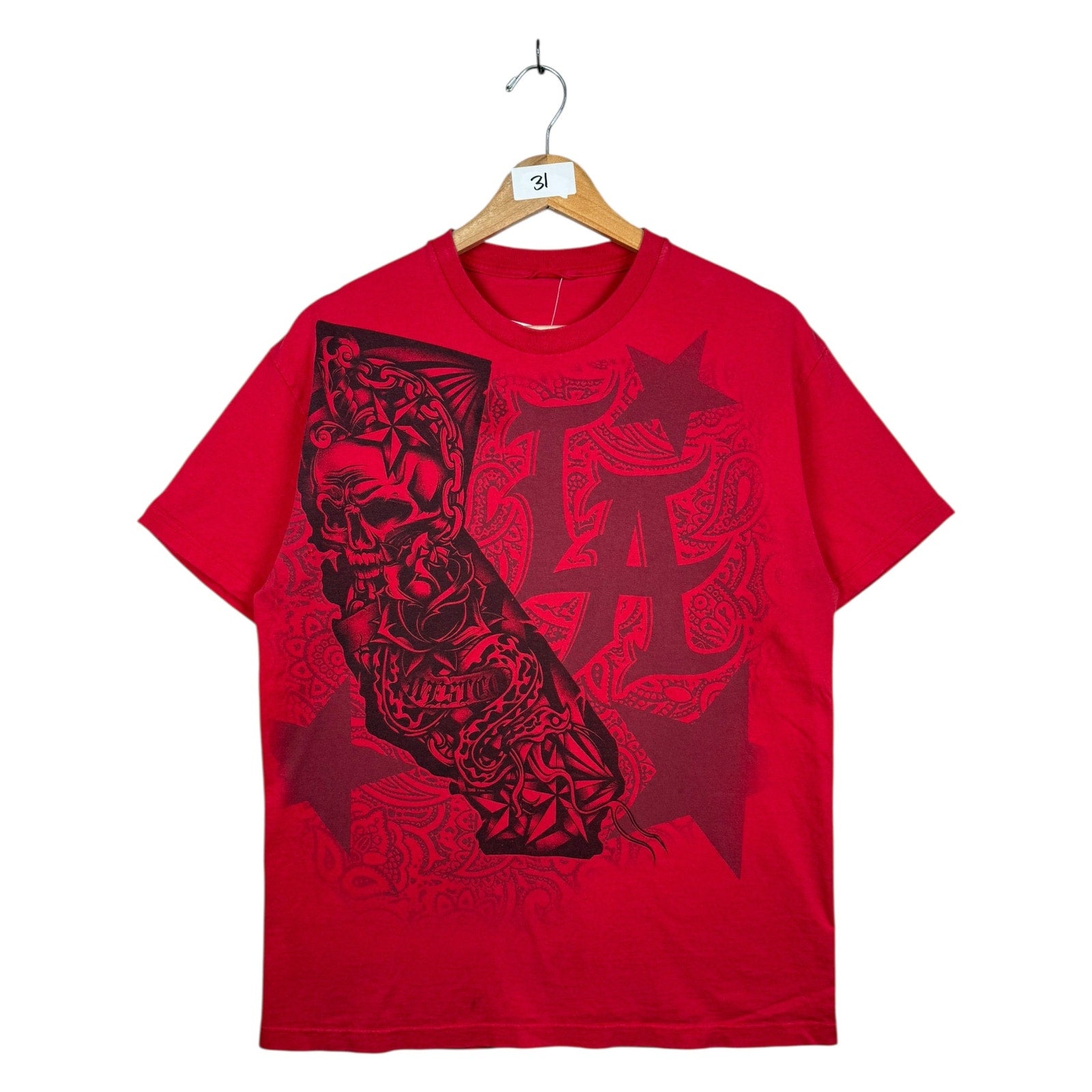 Vintage California LA Tattoo Skull T-Shirt