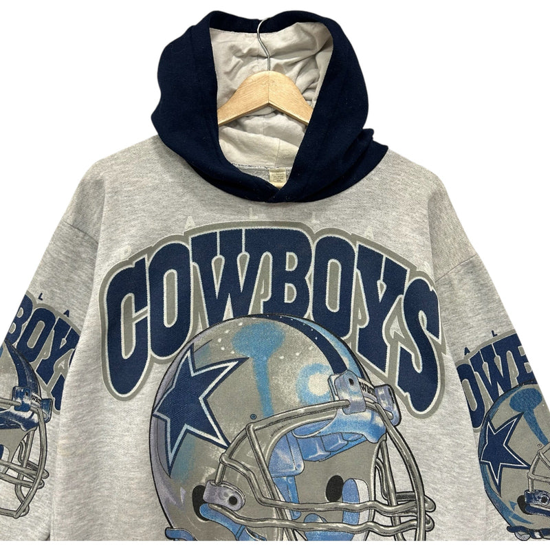 Vintage Dallas Cowboys Big Helmet AOP Hoodie