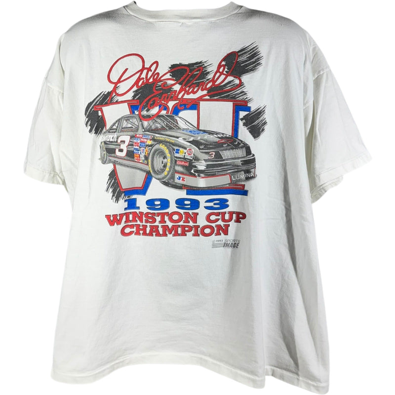 Vintage NASCAR Dale Earnhardt Winston Cup Champion Tee 1993