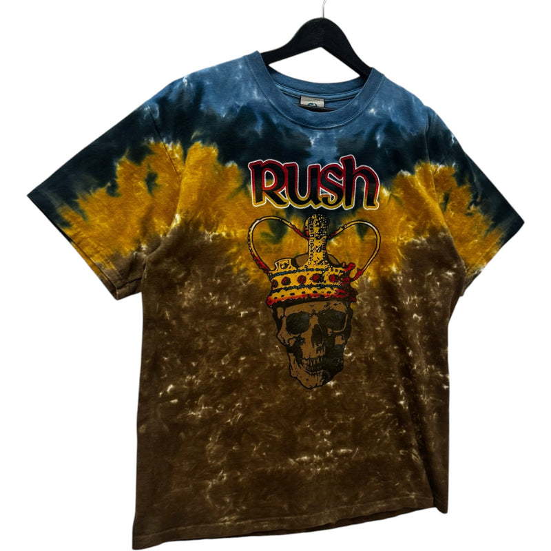 Vintage Y2K Liquid Blue Rush Band Tye Die Tee