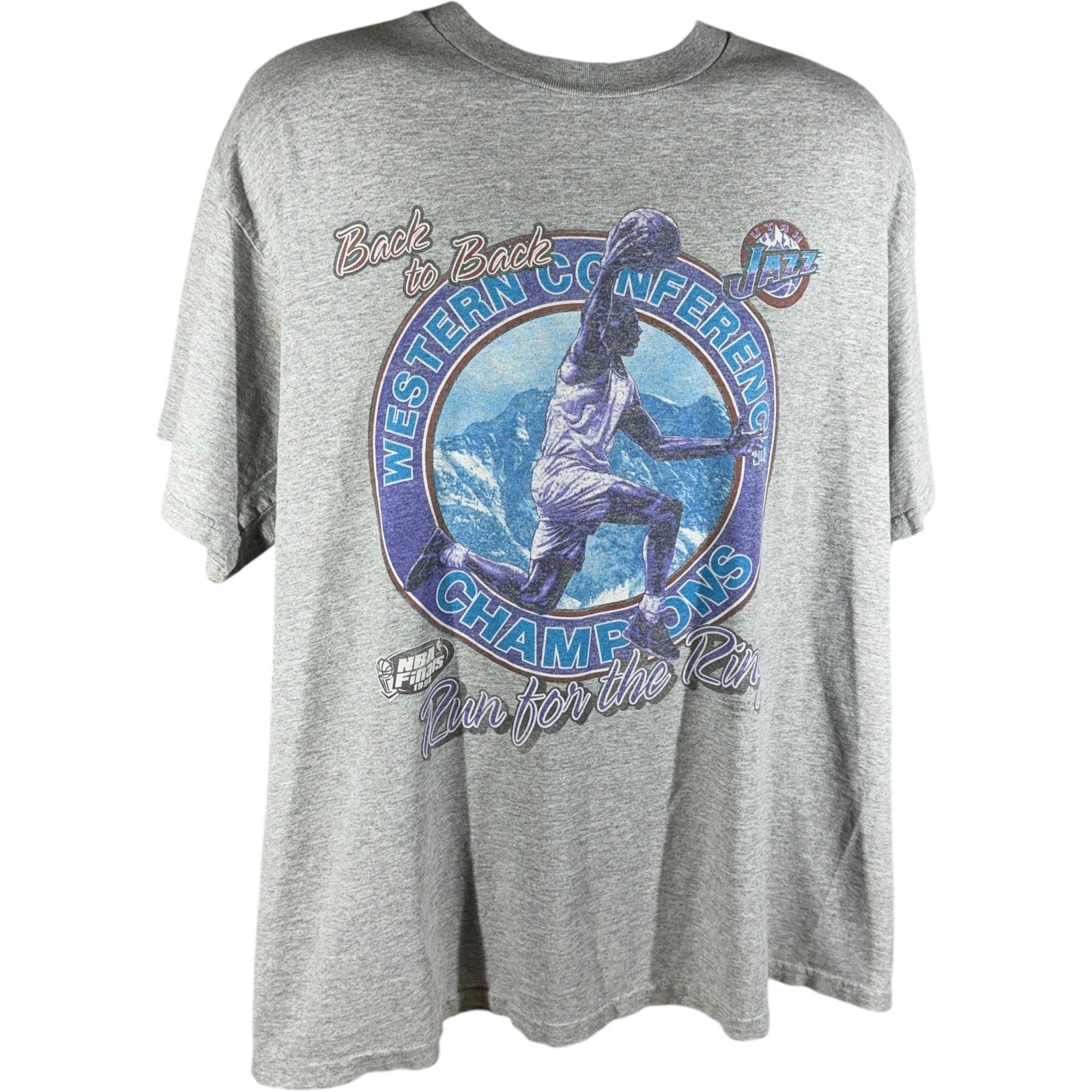 Vintage Utah Jazz Back To Back Western Conference Champions Tee