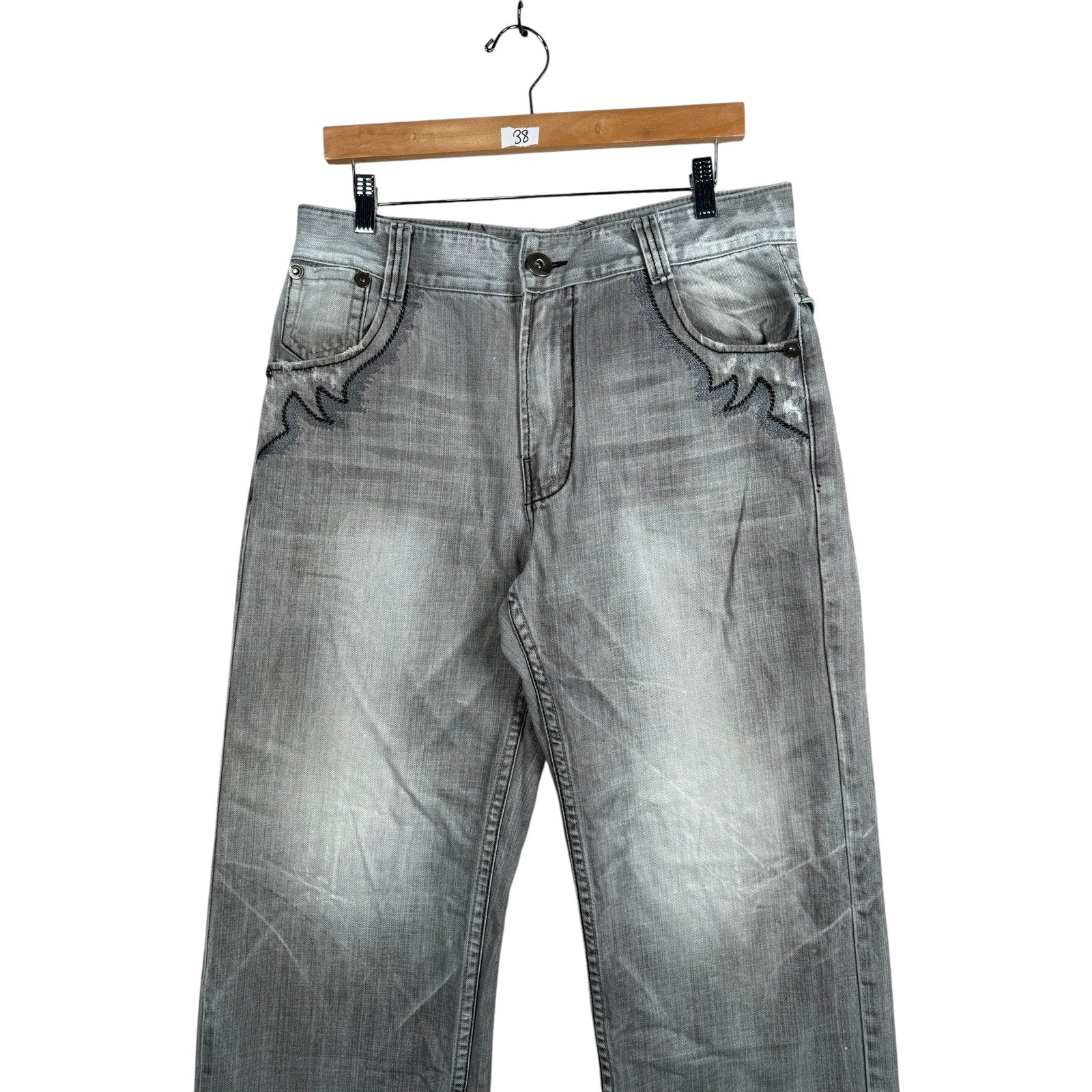 Vintage Straight Leg Denim Jeans 34