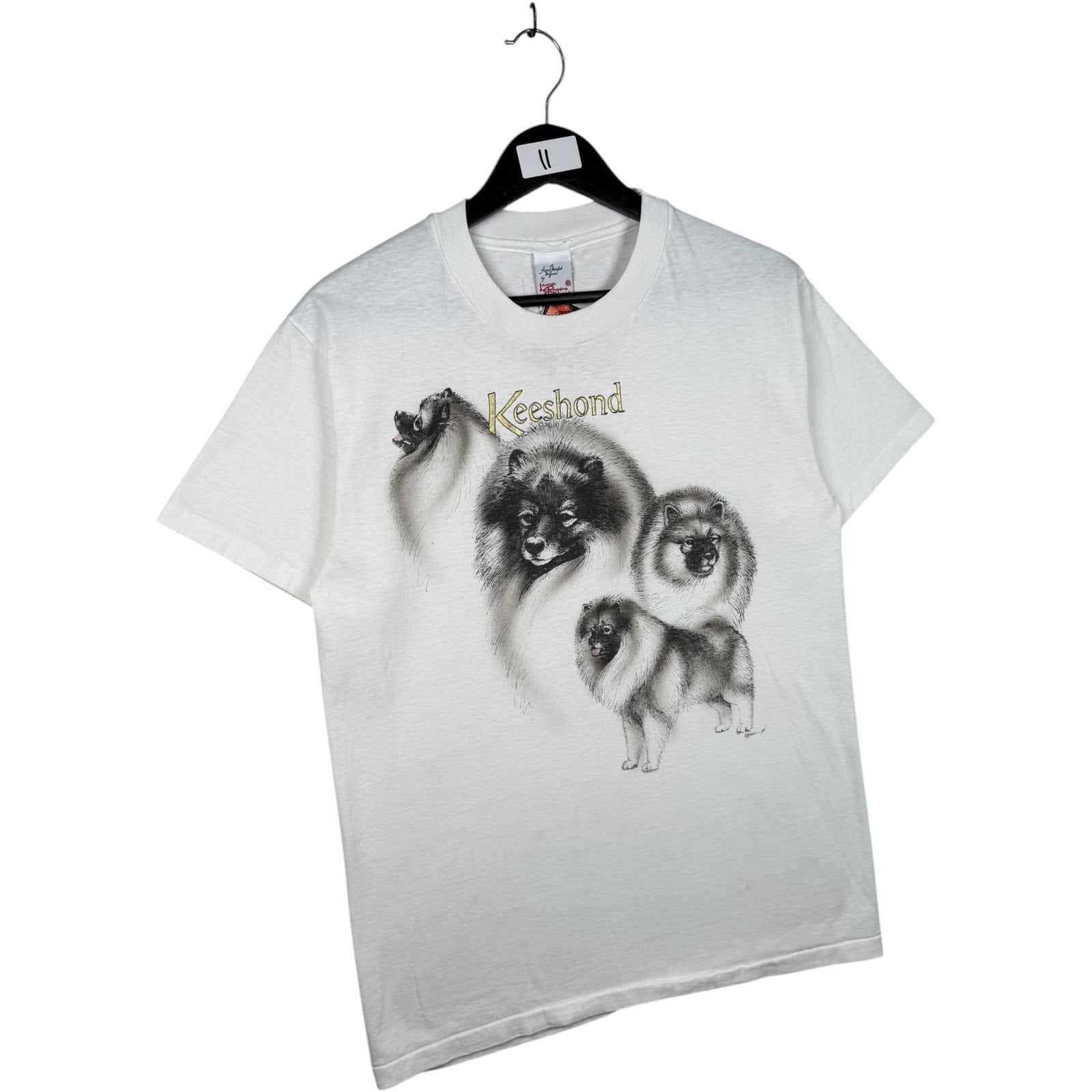 Vintage Keeshond Dog Breed Graphic T-Shirt