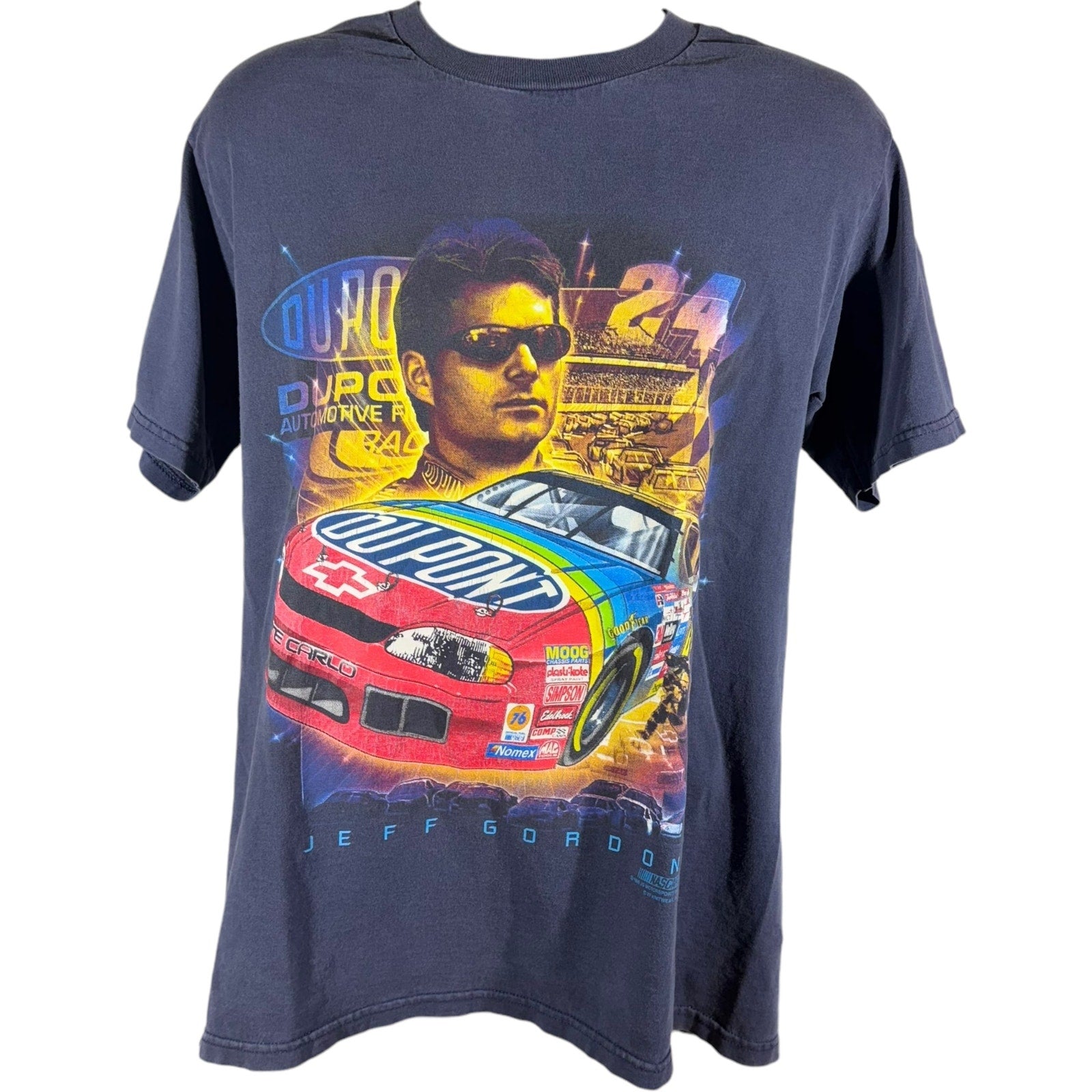 Vintage NASCAR Jeff Gordon DuPont Monte Carlo 24 Racing Tee