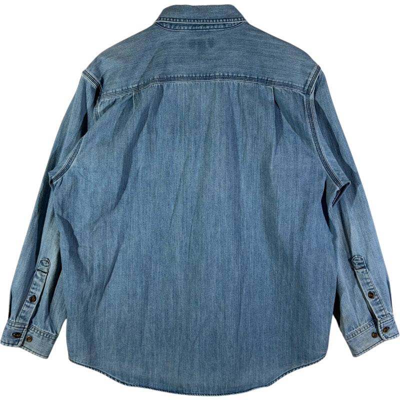 Vintage Carhartt Denim Long Sleeve Button Up