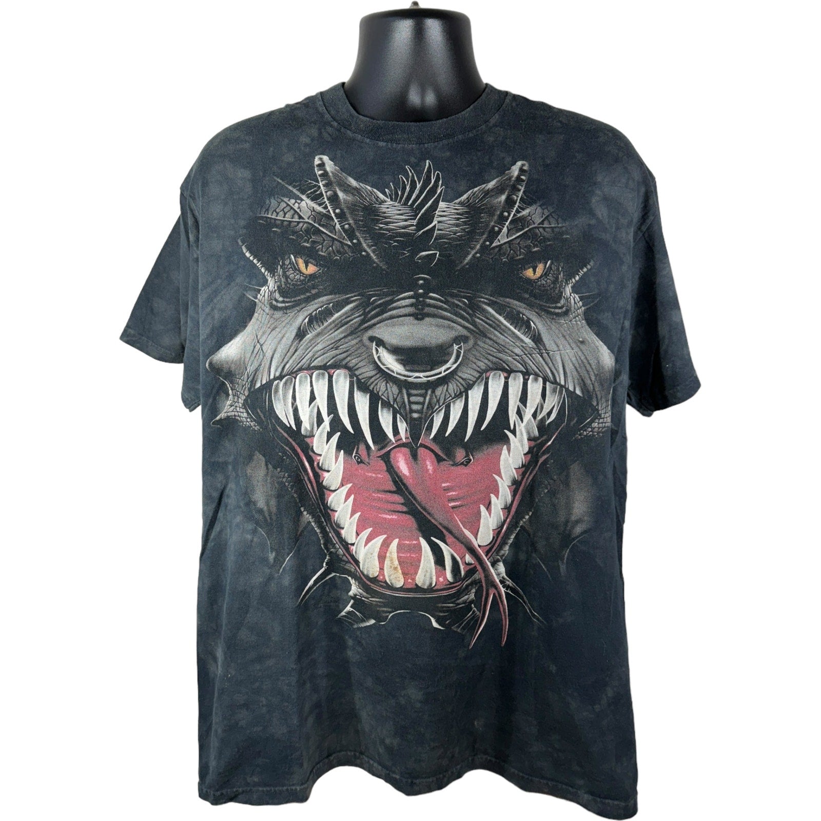 Vintage Big Face Tie-Dye Dragon Tee