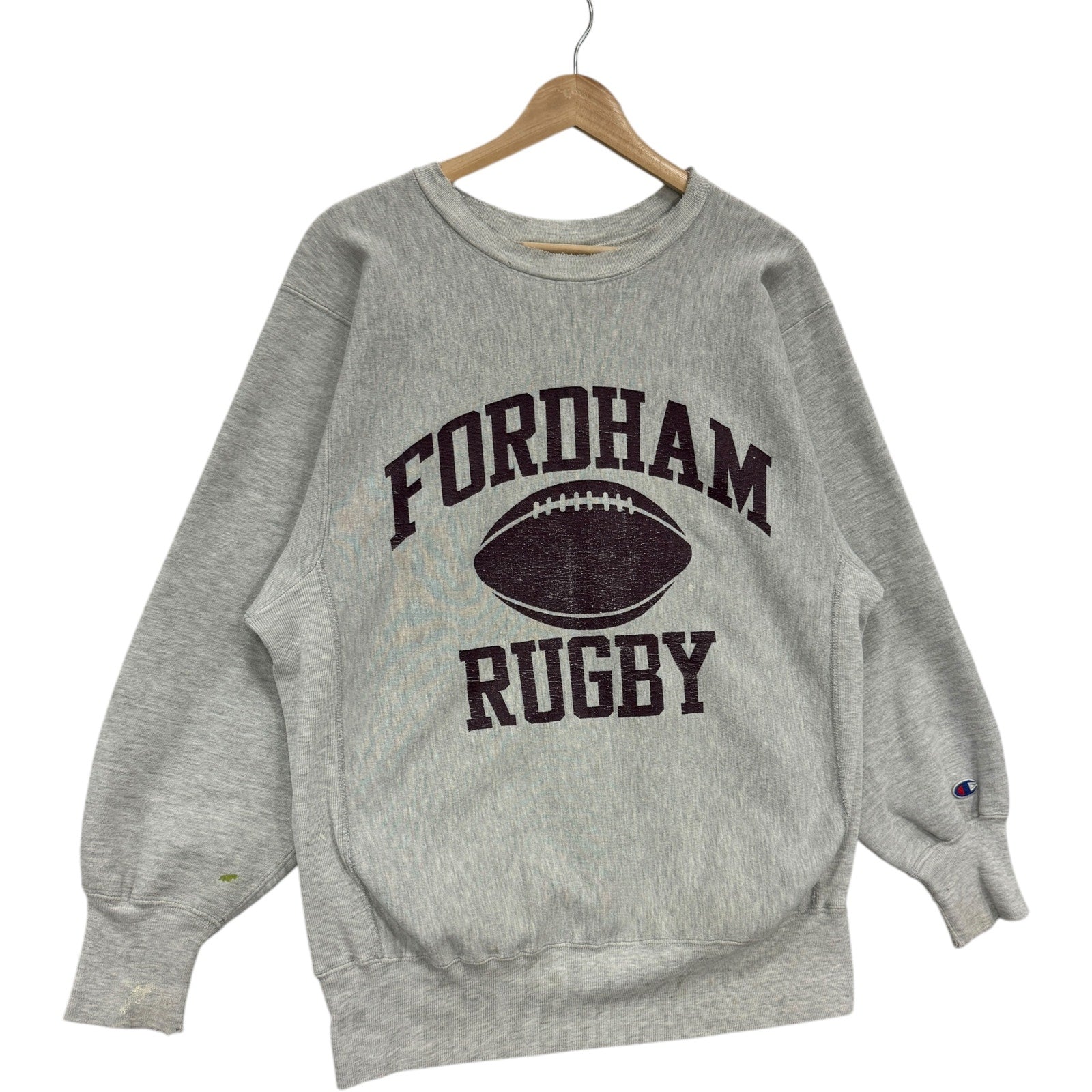 Vintage Champion Reverse Weave Fordham University Rugby Crewneck