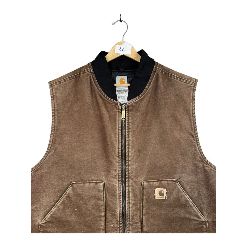 Vintage Carhartt Canvas Full Zip Vest