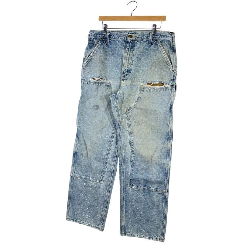 Vintage Carhartt Double Knee Carpenter Denim Pants 36x32