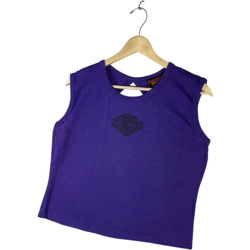 Vintage Harley Davidson Cropped Tank Top