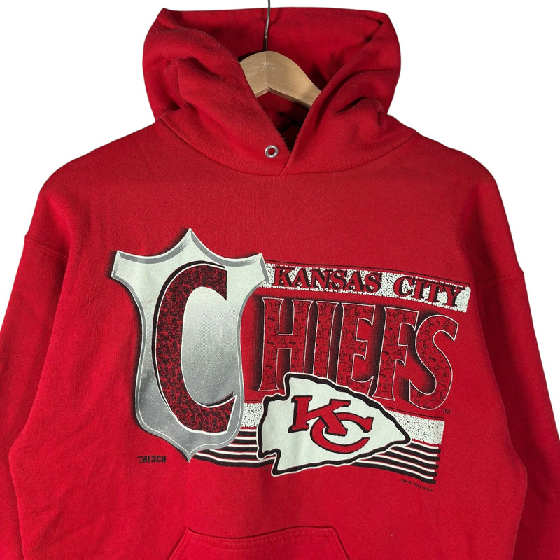 Vintage Kansas City Chiefs Spellout NFL Hoodie 90s