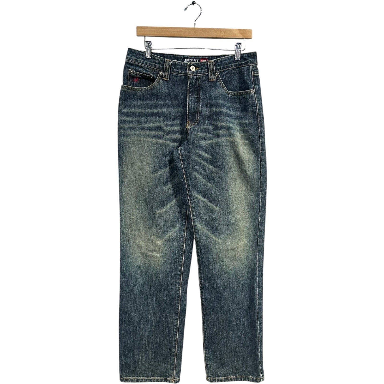 Vintage Sport Replay Straight Leg Denim Jeans 31x32