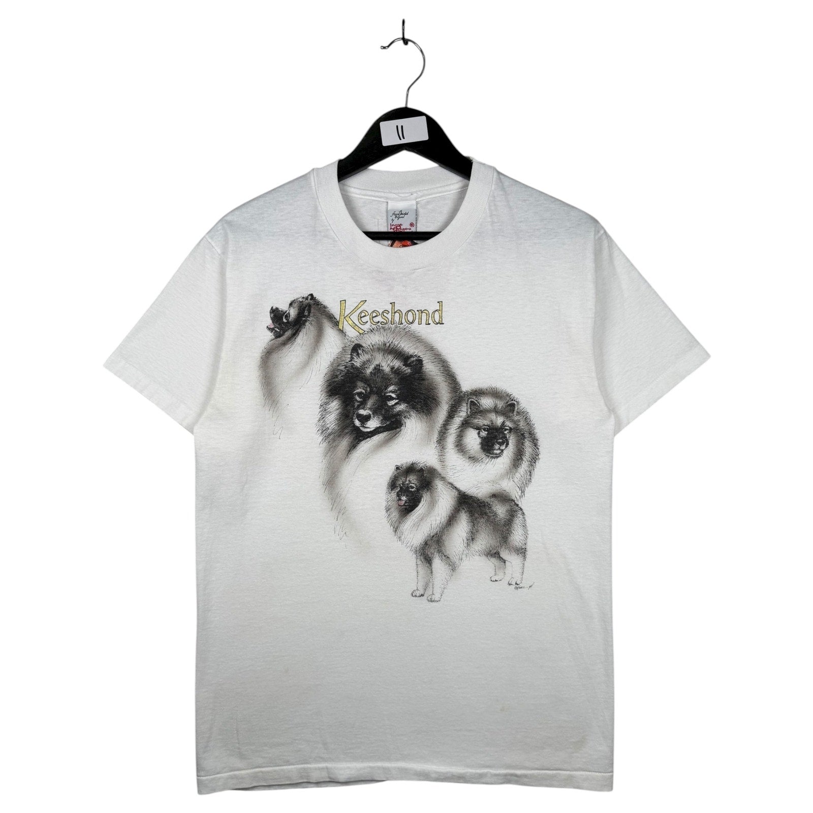 Vintage Keeshond Dog Breed Graphic T-Shirt