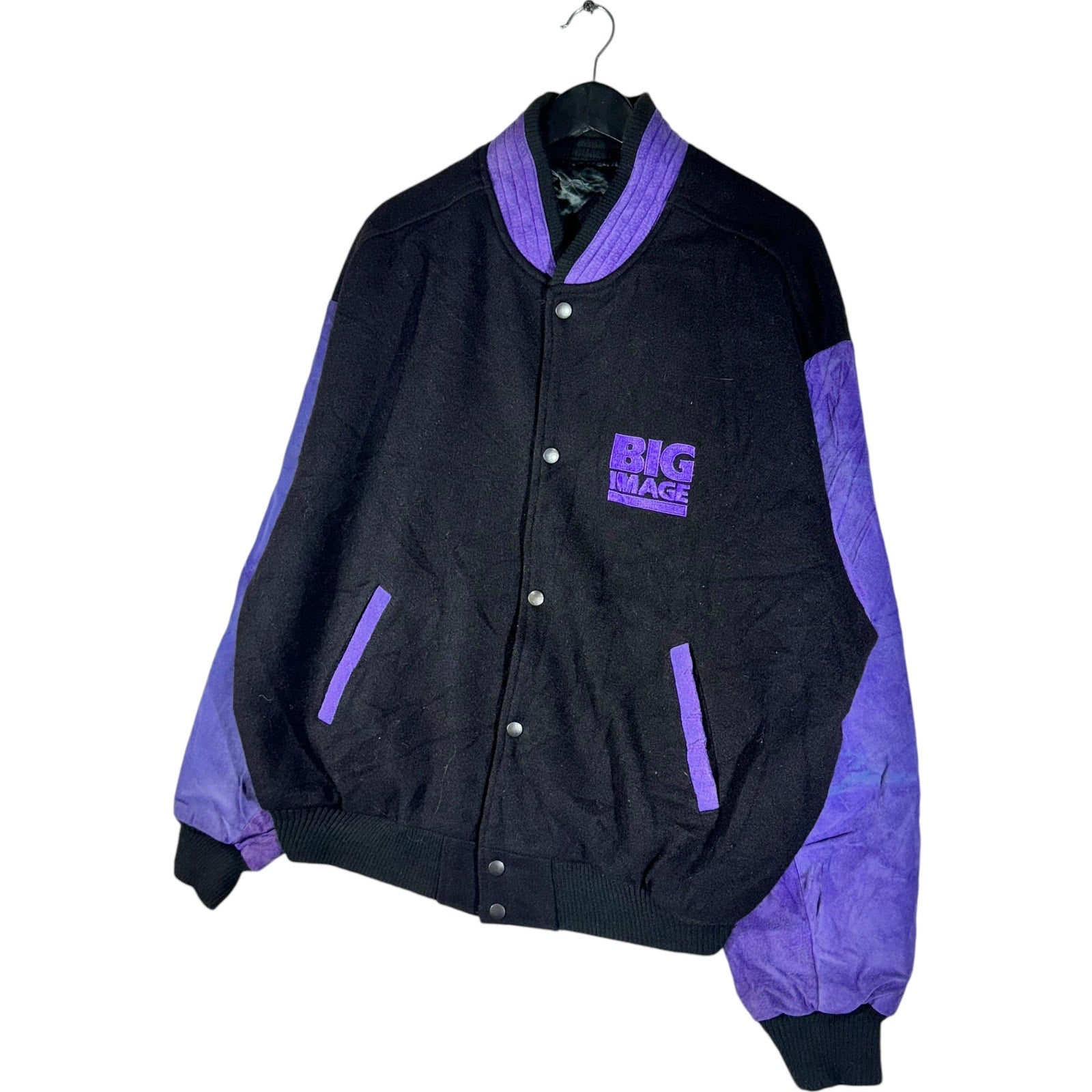 Vintage Big Image Wear Racing Varsity Jacket