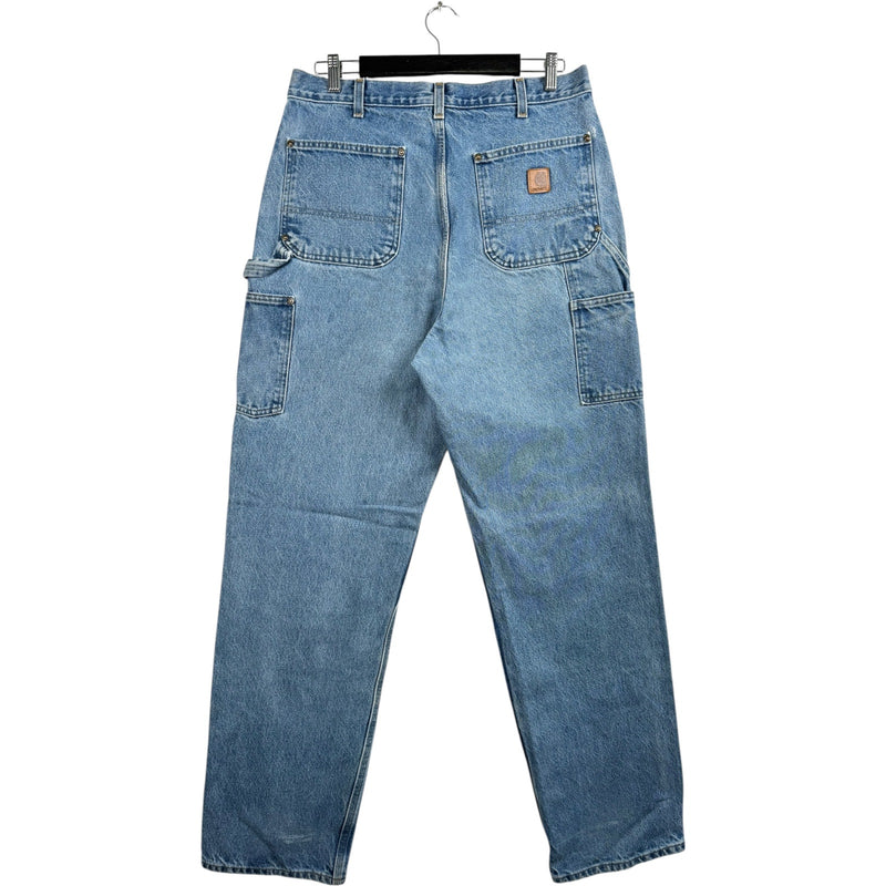 Vintage Carhartt Loose Straight Double-Front Denim Jeans 34x34