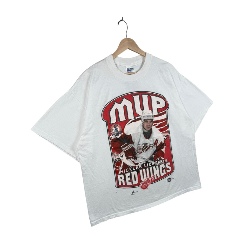 Vintage Detroit Red Wings MVP Nicklas Lidstrom NHL T-Shirt