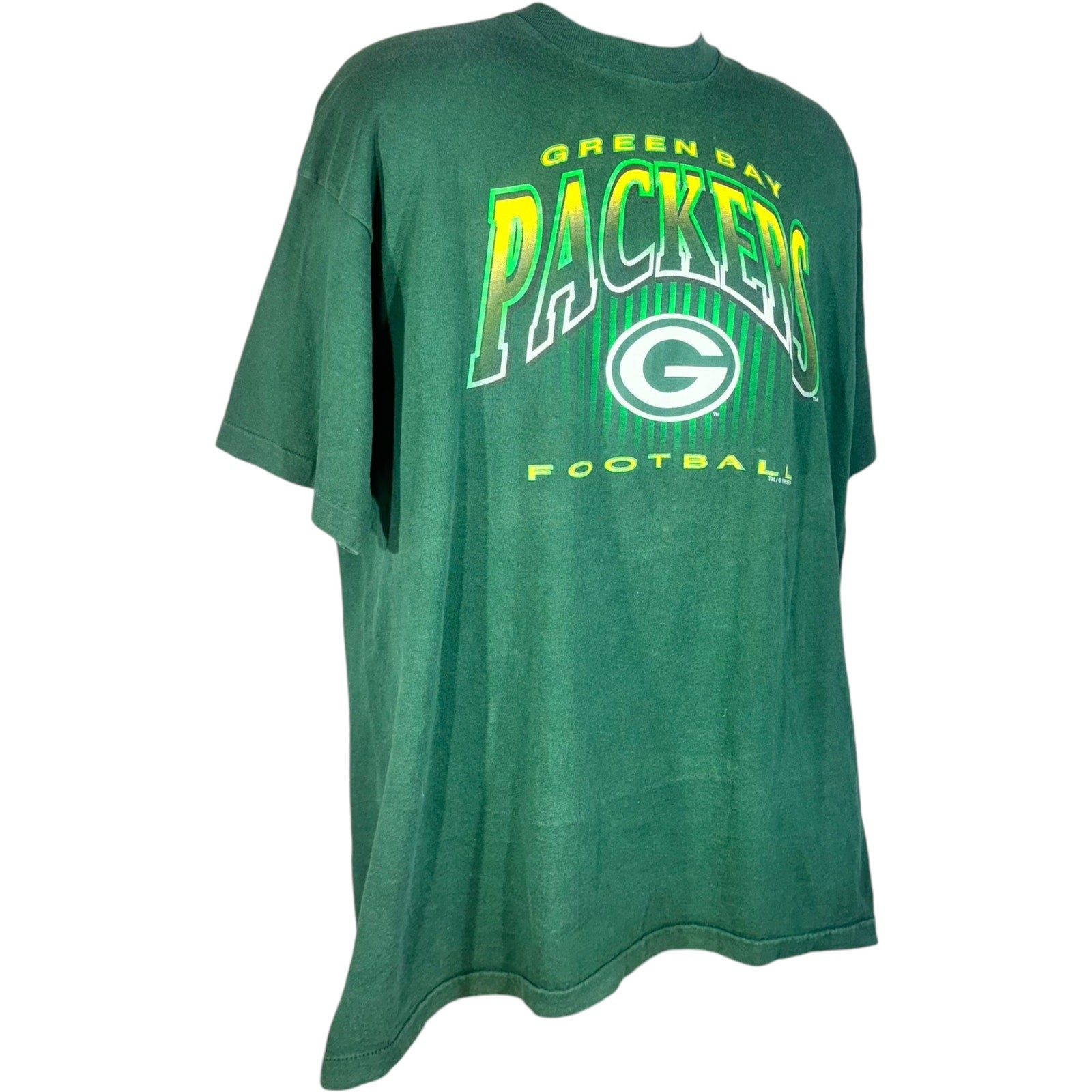 Vintage Salem Sportswear Green Bay Packers Spellout NFL Tee