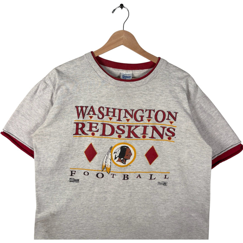 Vintage Salem Washington Redskins Chest Spellout Logo NFL Tee