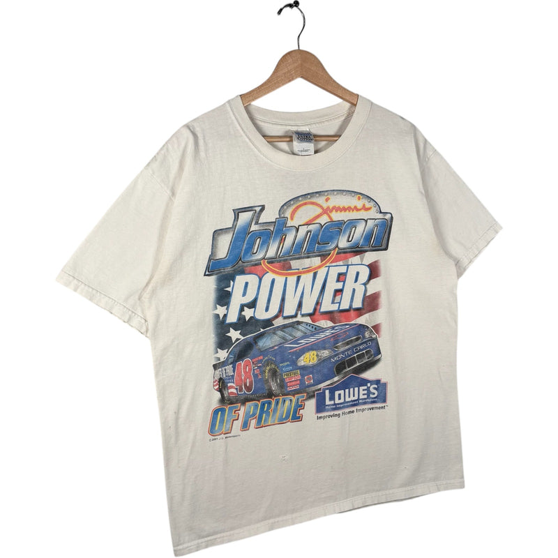 Vintage Jimmie Johnson #48 Lowe's NASCAR Tee L