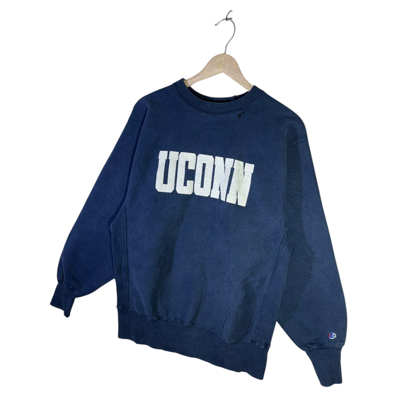 Vintage Champion UConn Huskies University of Connecticut Crewneck