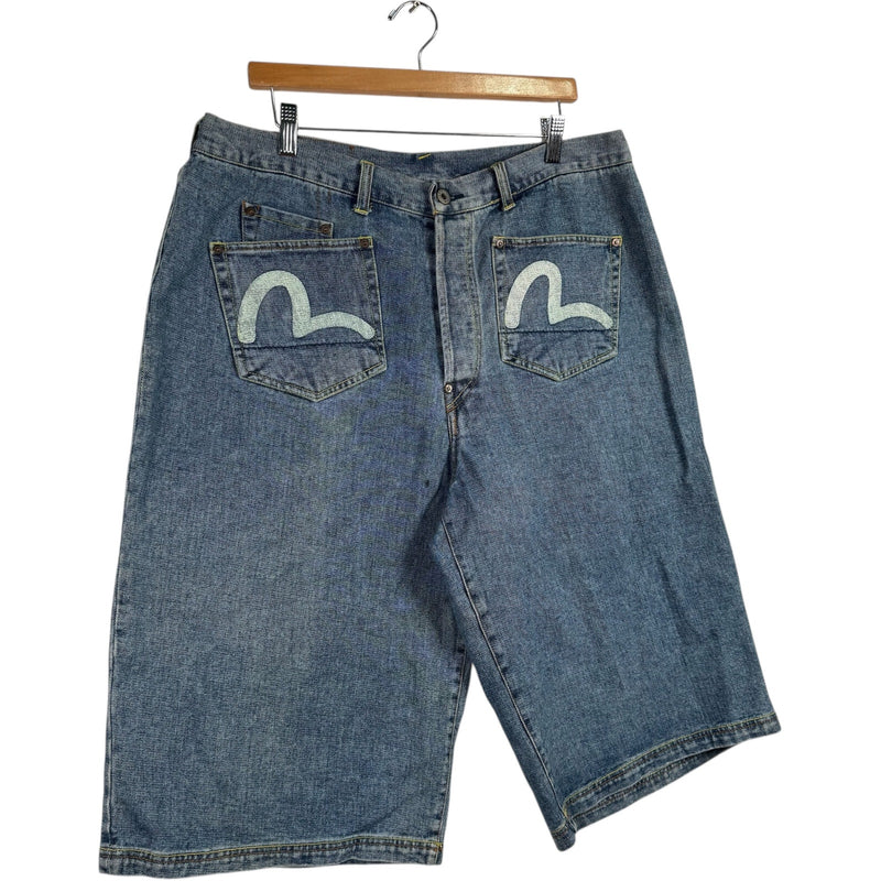 Y2K Evisu Denim Shorts 36